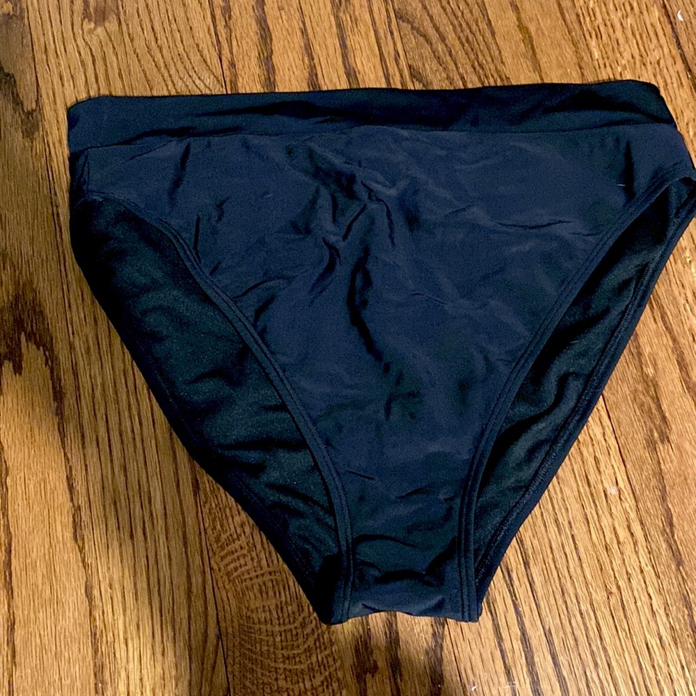 Black high waisted swim bottoms women never worn